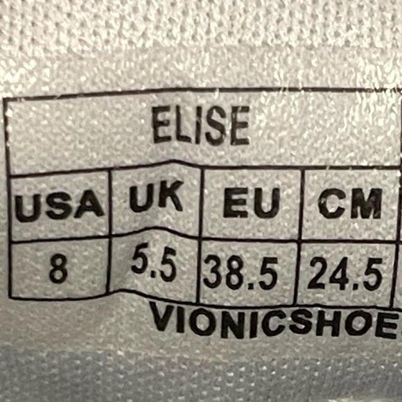 Vionic Elise Women's Leather Silver Metallic Sneaker Size 8 - Picture 14 of 15